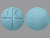 Amphetamine Sulfate: This is a Tablet imprinted with 1 0 on the front, nothing on the back.