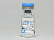 Cortrosyn: Esto es un Vial blanco imprimido con nada en la parte delantera, nada en la parte posterior, y es fabricado por AMPHASTAR PHARM.