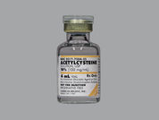 Acetylcysteine: This is a Vial imprinted with nothing on the front, nothing on the back.