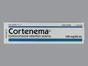 Cortenema: This is a Enema imprinted with nothing on the front, nothing on the back.