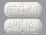 Reglan: This is a Tablet imprinted with REGLAN on the front, ANI 10 on the back.