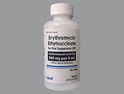 Erythromycin Ethylsuccinate: This is a Suspension Reconstituted Oral imprinted with nothing on the front, nothing on the back.