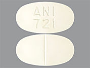 Esto es un Tableta imprimido con ANI  721 en la parte delantera, nada en la parte posterior, y es fabricado por None.