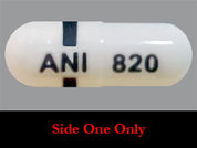 Mexiletine Hcl: This is a Capsule imprinted with ANI on the front, 820 on the back.