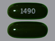Estrogen & Methyltestosterone: This is a Tablet imprinted with 1490 on the front, nothing on the back.