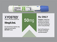 Auto-inyector de 50Mg/0.5Ml (package of 2.0 ml(s)) de Xyosted