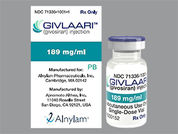 Givlaari: This is a Vial imprinted with nothing on the front, nothing on the back.
