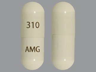 This is a Capsule imprinted with 310 on the front, AMG on the back.