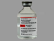 Polocaine: This is a Vial imprinted with nothing on the front, nothing on the back.