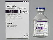 Naropin: This is a Vial imprinted with nothing on the front, nothing on the back.