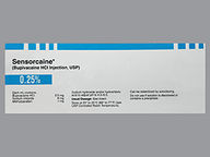 Vial de 50.0 ml(s) of 2.5 Mg/Ml de Sensorcaine