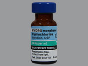 Hydromorphone Hcl: This is a Vial imprinted with nothing on the front, nothing on the back.