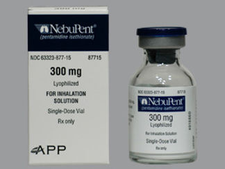 Esto es un Vial Nebulizador imprimido con nada en la parte delantera, nada en la parte posterior, y es fabricado por None.