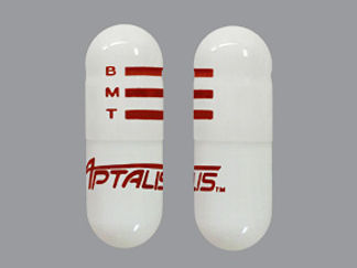 This is a Capsule imprinted with B  M  T on the front, logo on the back.