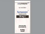 Sympazan: This is a Film Medicated imprinted with C20 on the front, nothing on the back.