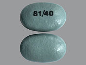 Aspirin-Omeprazole: Esto es un Tableta Inmediato D Release Biphase imprimido con 81/40 en la parte delantera, nada en la parte posterior, y es fabricado por None.