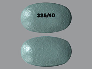 This is a Tablet Immediate D Release Biphase imprinted with 325/40 on the front, nothing on the back.