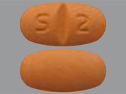 Imatinib Mesylate: This is a Tablet imprinted with S 2 on the front, nothing on the back.