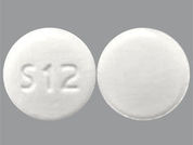 Erlotinib Hcl: This is a Tablet imprinted with S12 on the front, nothing on the back.