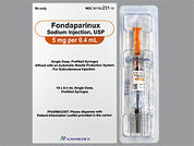 Fondaparinux Sodium: This is a Syringe imprinted with nothing on the front, nothing on the back.