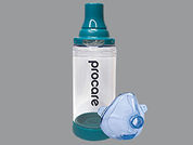 Procare Spacer With Adult Mask: This is a Spacer imprinted with nothing on the front, nothing on the back.