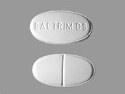 Bactrim Ds: This is a Tablet imprinted with BACTRIM DS on the front, nothing on the back.