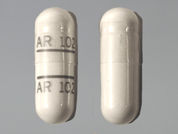 Quinine Sulfate: This is a Capsule imprinted with AR 102 on the front, AR 102 on the back.