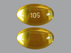 This is a Capsule imprinted with 105 on the front, nothing on the back.