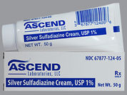 Silver Sulfadiazine: This is a Cream imprinted with nothing on the front, nothing on the back.