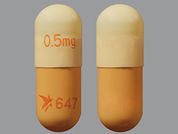 Astagraf Xl: Esto es un Cápsula Er 24 Hr imprimido con 0.5 mg en la parte delantera, logo and 647 en la parte posterior, y es fabricado por None.