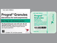 Gránulos En Paquete de 0.2 Mg de Prograf