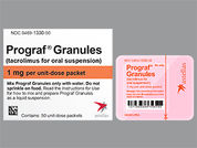 Prograf: This is a Granules In Packet imprinted with nothing on the front, nothing on the back.