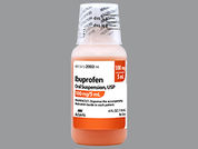 Ibuprofen: This is a Suspension Oral imprinted with nothing on the front, nothing on the back.