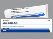 Azelaic Acid: This is a Gel imprinted with nothing on the front, nothing on the back.