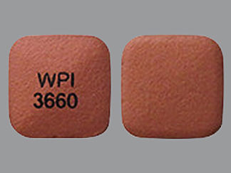 Esto es un Tableta Er 24 Hr imprimido con WPI  3660 en la parte delantera, nada en la parte posterior, y es fabricado por None.