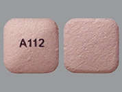 Desvenlafaxine Succinate Er: Esto es un Tableta LP 24 Hr rosa claro cuadrado imprimido con A112 en la parte delantera, nada en la parte posterior, y es fabricado por ACTAVIS/TEVA.