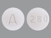 Perphenazine: This is a Tablet imprinted with A on the front, 280 on the back.