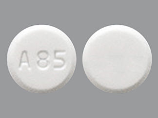 This is a Tablet imprinted with A85 on the front, nothing on the back.