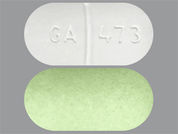 Orphengesic Forte: Esto es un Tableta imprimido con GA 473 en la parte delantera, nada en la parte posterior, y es fabricado por None.