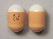 Dilt-Xr: This is a orange oblong Capsule Er 24hr Degradable imprinted with APO  014 on the front, nothing on the back, and is manufactured by APOTEX CORP.