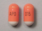 Diltiazem 24Hr Er (Xr): This is a Capsule Er 24hr Degradable imprinted with APO 015 on the front, nothing on the back.