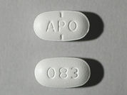 Paroxetine Hcl: This is a Tablet imprinted with APO on the front, 083 on the back.