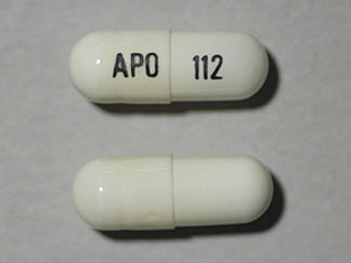 This is a Capsule imprinted with APO on the front, 112 on the back.