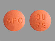 Tableta de 75 Mg de Bupropion Hcl