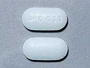 Pentoxifylline: Esto es un Tableta Er imprimido con APO 033 en la parte delantera, nada en la parte posterior, y es fabricado por None.