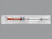 Enoxaparin Sodium: This is a Syringe imprinted with nothing on the front, nothing on the back.