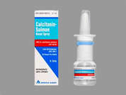Calcitonin-Salmon: This is a colorless Aerosol Spray With Pump imprinted with nothing on the front, nothing on the back, and is manufactured by APOTEX CORP.