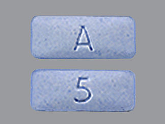 This is a Tablet imprinted with 5 on the front, A on the back.