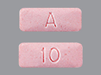 This is a Tablet imprinted with 10 on the front, A on the back.