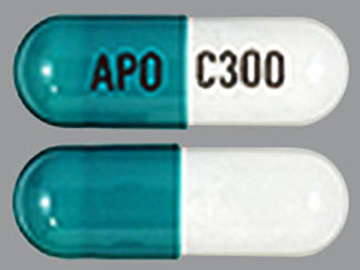 This is a Capsule Er Multiphase 12hr imprinted with APO on the front, C300 on the back.